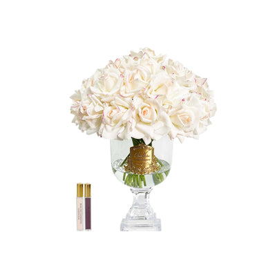 Versailles French Rose Bouquet - Gold Badge - Pink Blush - VRB02 (Carton of 1)